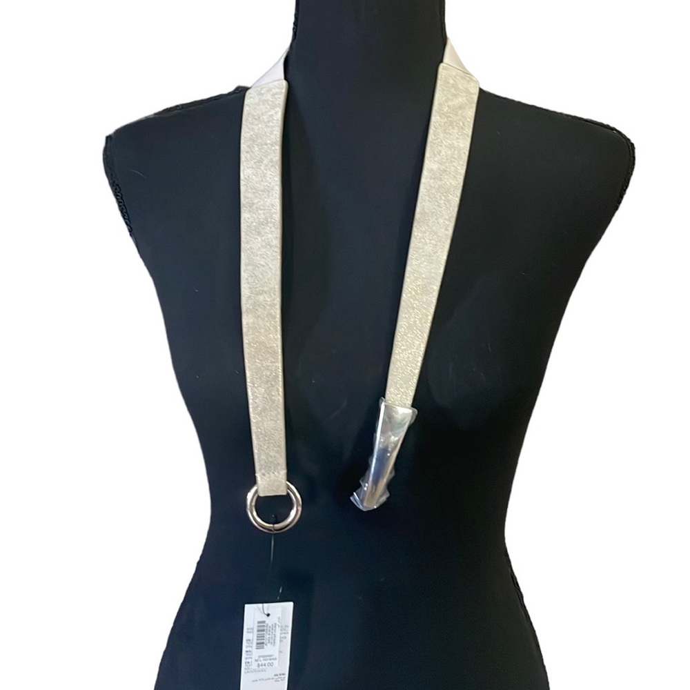 White House Black Market Silver Belt